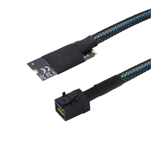 M.2(M-Key) SFF-8643转SAS SFF-8643 HD即插即用服务器高速转换线 - 图2