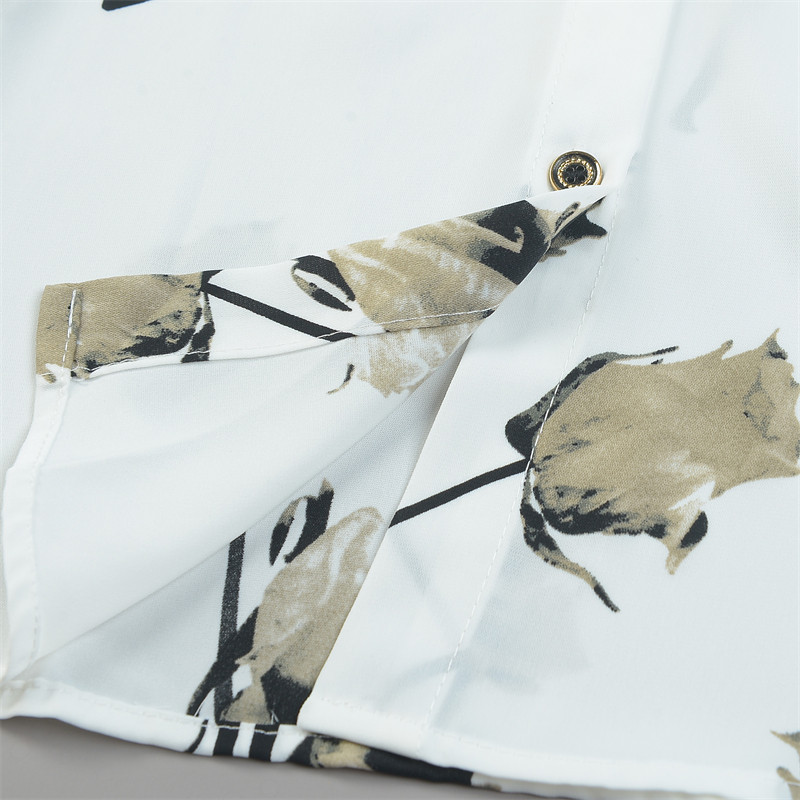 精品雪纺印花长袖衬衫女大码L84498柔美知性风夏秋季百搭休闲上衣,淘宝优惠券,粉丝福利购,淘宝优惠卷