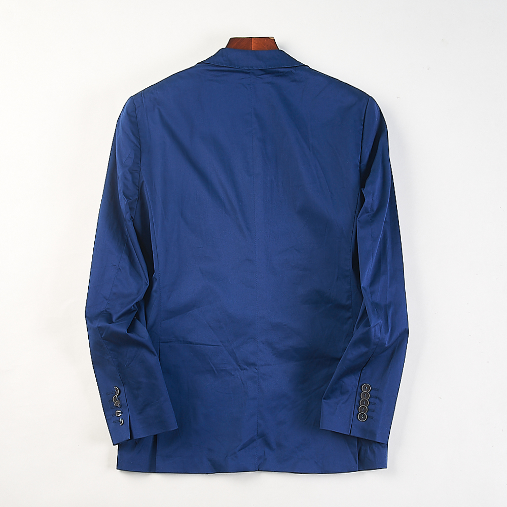 出口意大利男士纯棉西装外套H83919春秋意式日常休闲百搭修身西服 - 图1