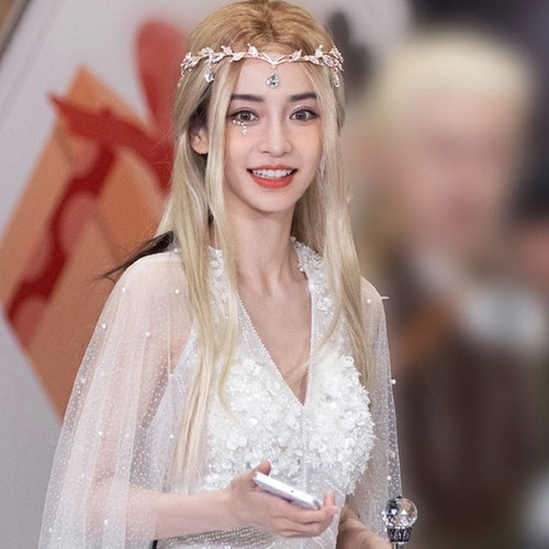 日系动漫cos假发女长发中分八字刘海长直发精灵仙子化妆假毛头套 - 图0