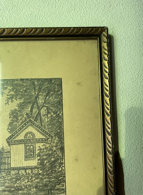 刘小姐鑫鑫西洋中古艺术 瑞典19世纪黑白雕版画装饰画