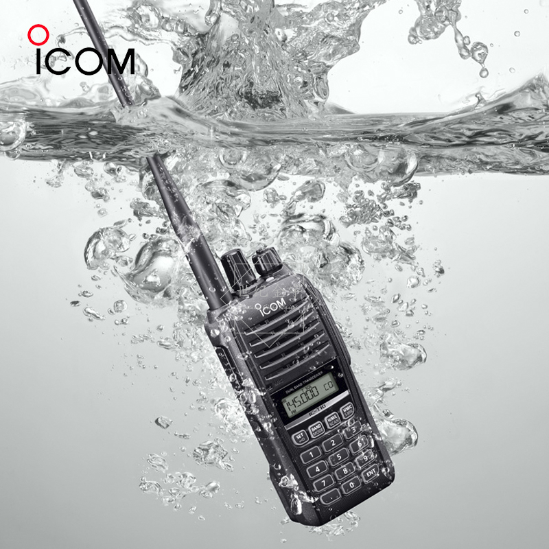 ICOM艾可慕IC-T10 VHF/UHF双频户外模拟防水手持对讲机手台可写频-图0