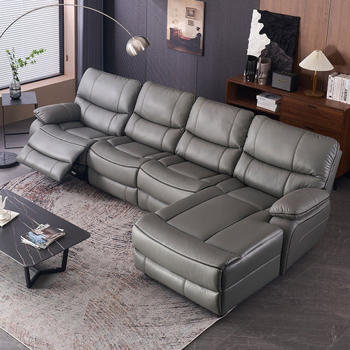 头等太空舱沙发客厅大中小户型贵妃牛皮布艺科技布简约现代零靠墙 - 图0