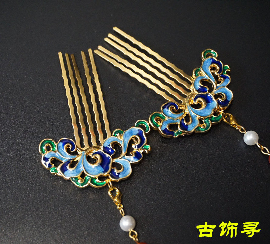 掩鬓簪怎么戴,_大山谷图库