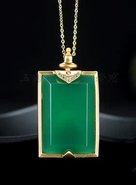 真金玉髓无事牌平安牌24k真金