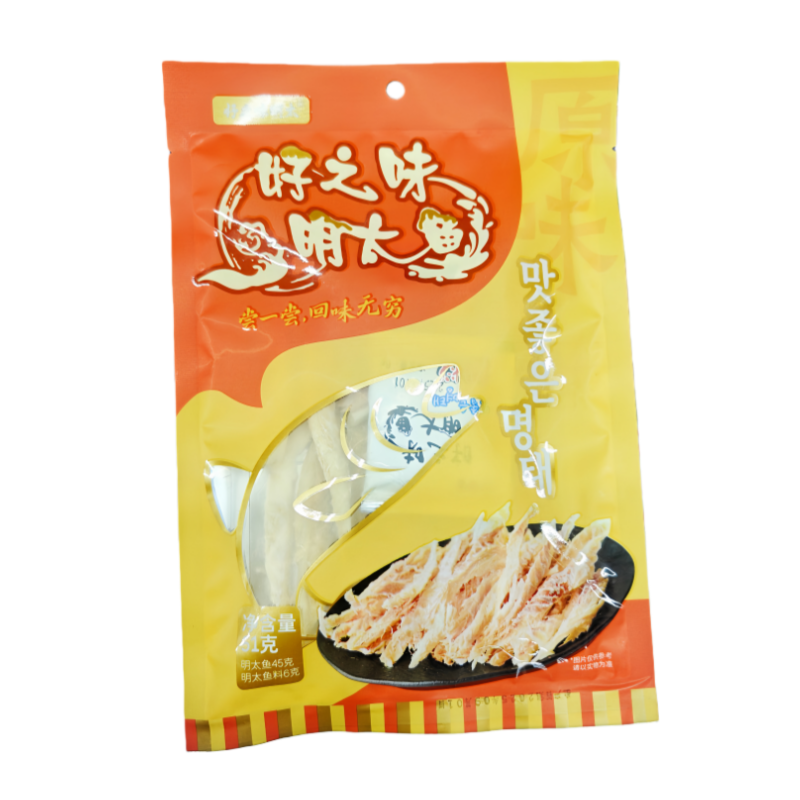 延边特产好之味明太鱼丝51g袋装即食海鲜零食原味鲜味 6袋起包邮,淘宝优惠券,粉丝福利购,淘宝优惠卷