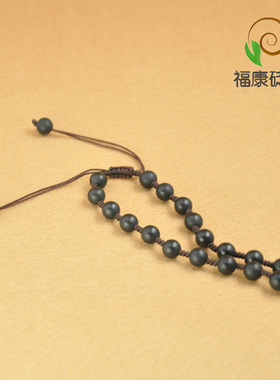 玄黄泗滨砭石项链男女款颈椎保健砭石梳子项坠