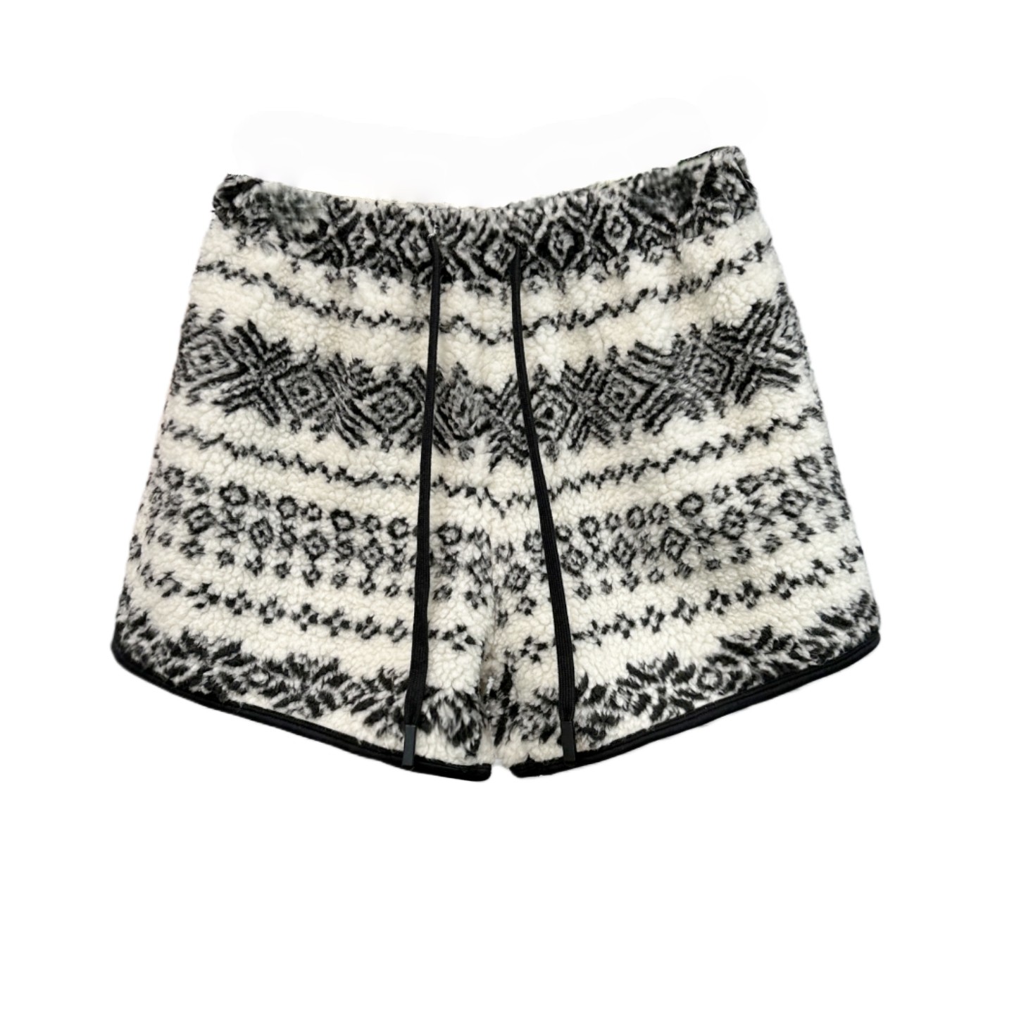 费尔岛秋冬加厚羊羔毛高腰松紧抽绳A字保暖阔腿焦糖色休闲短裤女,淘宝优惠券,粉丝福利购,淘宝优惠卷