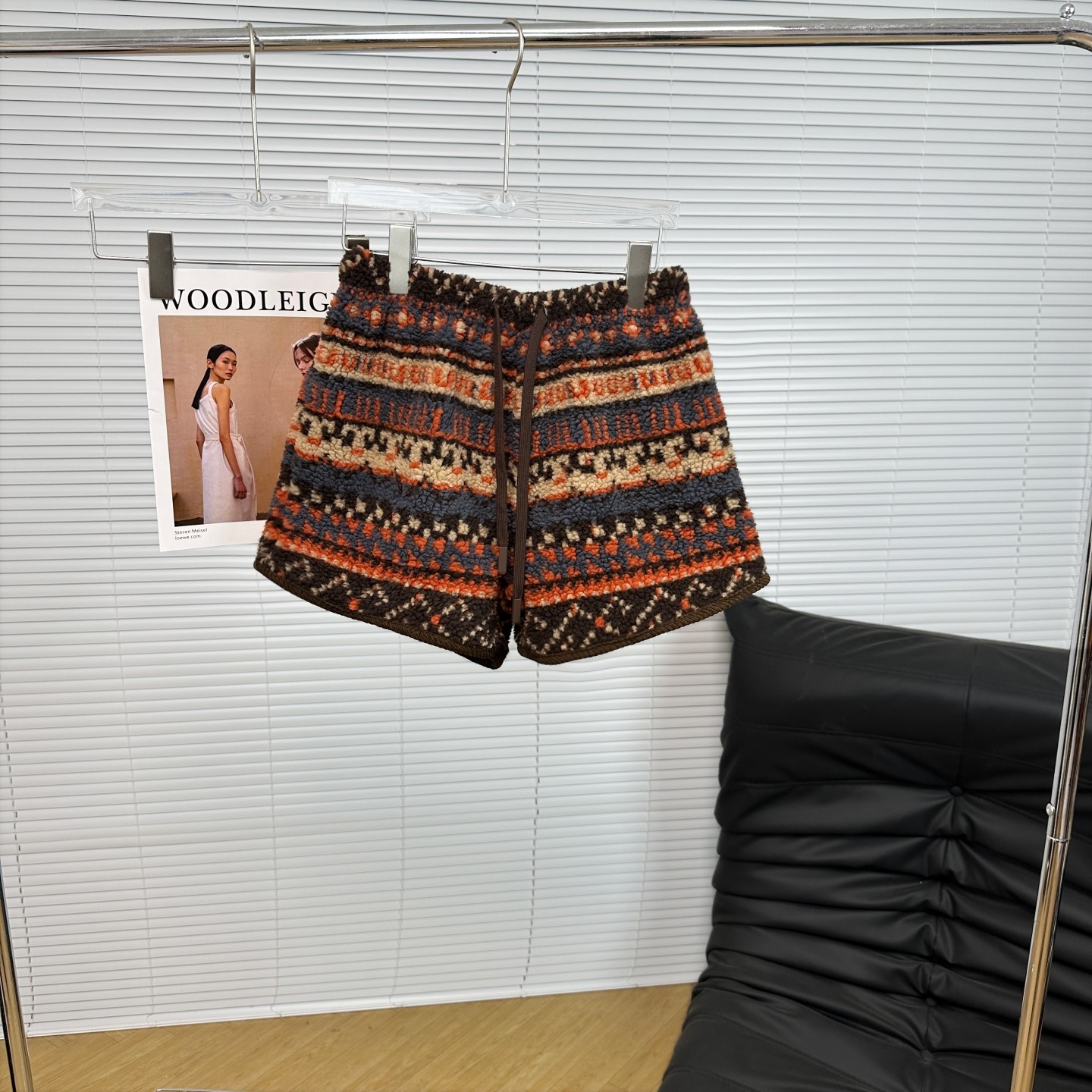 费尔岛秋冬加厚羊羔毛高腰松紧抽绳A字保暖阔腿焦糖色休闲短裤女,淘宝优惠券,粉丝福利购,淘宝优惠卷