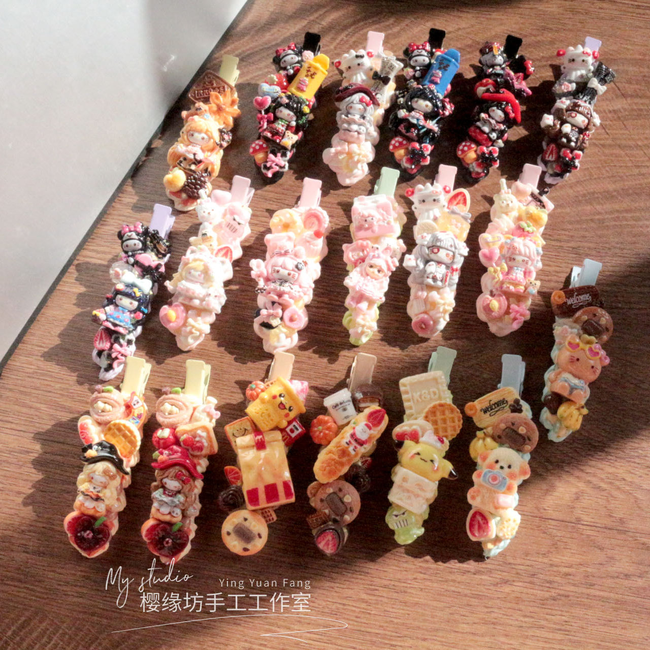 软萌奶呼定型长尾夹咖啡焦糖奶油胶发夹棉花糖发饰头饰女生配饰品,淘宝优惠券,粉丝福利购,淘宝优惠卷