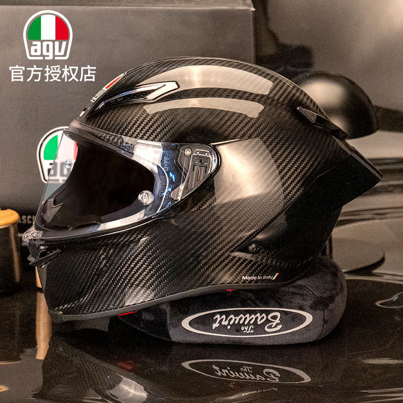 AGV PISTA GPRR 变色龙蝴蝶结冰蓝摩托车四季防摔碳纤维头盔全盔 - 图0