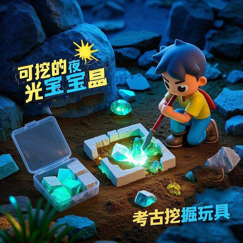 挖掘考古玩具儿童DIY手工爆款盲盒男孩女孩摆摊M,淘宝优惠券,粉丝福利购,淘宝优惠卷