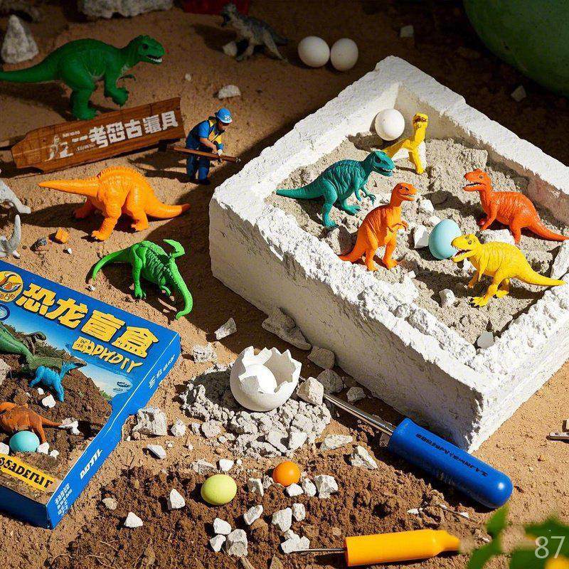 玩具挖掘考古莓熊化石恐龙宝石盲盒儿童手工diy女孩男孩,淘宝优惠券,粉丝福利购,淘宝优惠卷