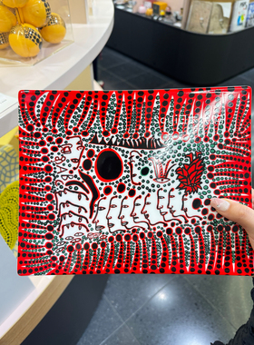 Sayi日本直邮 草间弥生 新款抽象人物 方盘子 礼物