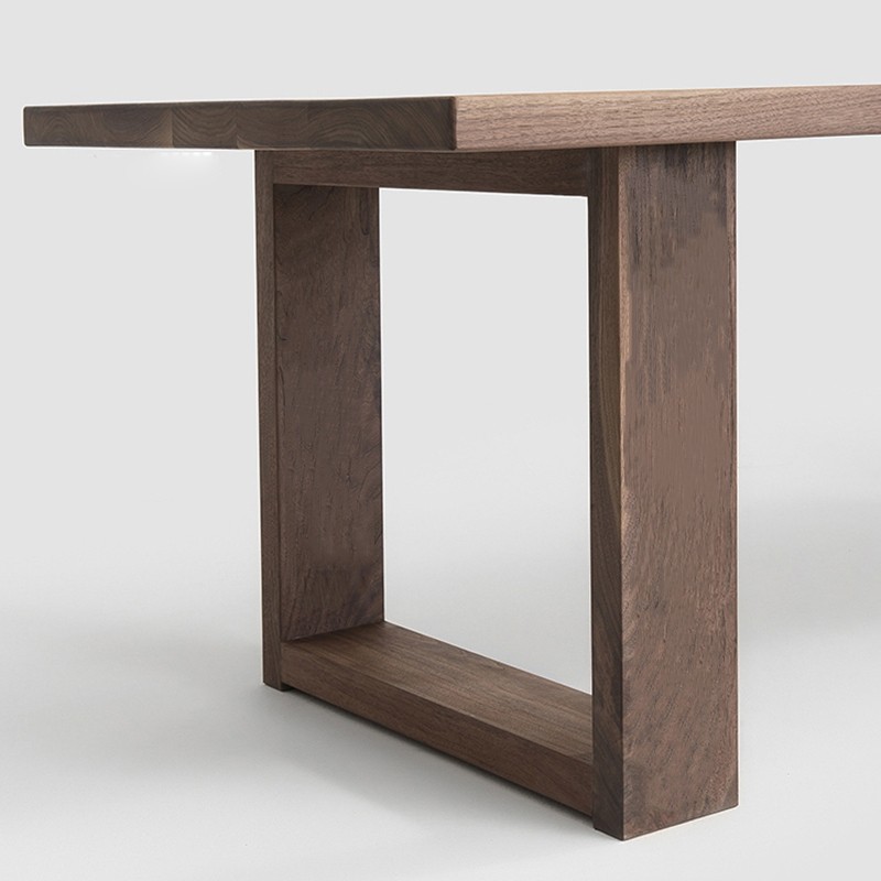 现代实木大板桌胡桃木黑胡桃色办公桌原木餐桌工作台会议桌茶桌台,淘宝优惠券,粉丝福利购,淘宝优惠卷