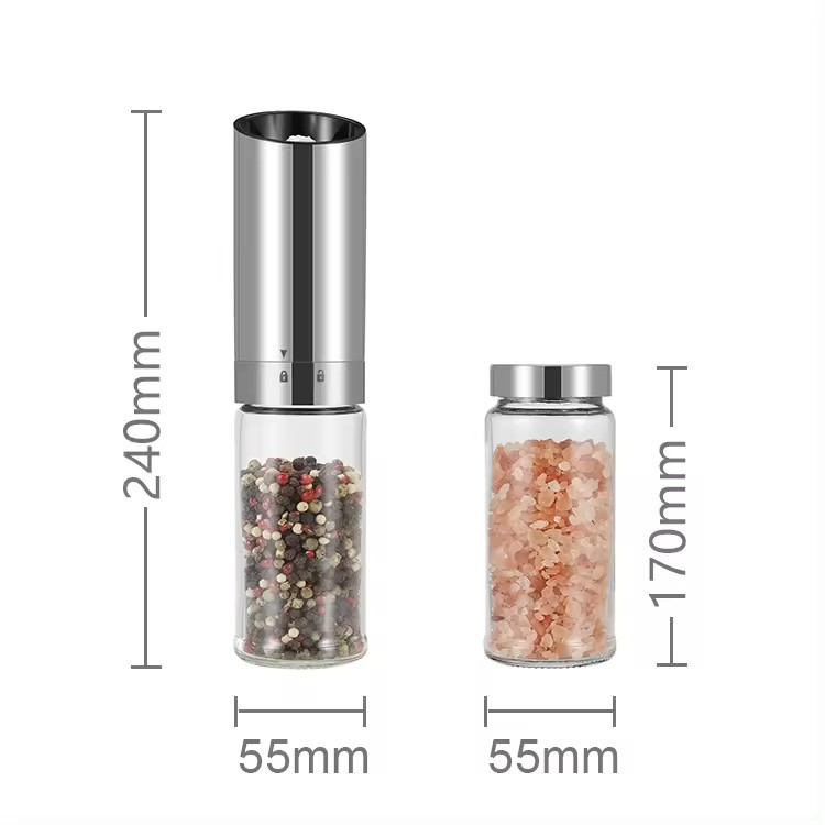 重力感应不锈钢电动香料胡椒研磨器便捷式粗细可调节调料研磨器,淘宝优惠券,粉丝福利购,淘宝优惠卷