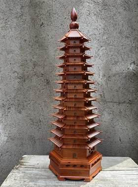 中式古建筑模型书房摆件礼品