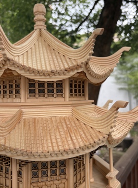 木雕全实木摆件酒店软装饰品灯