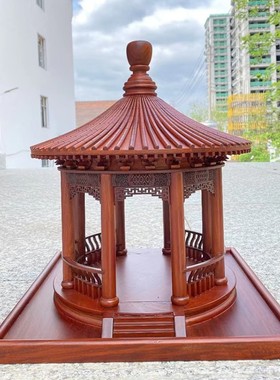 六角亭圆亭客厅办公室摆件摆件