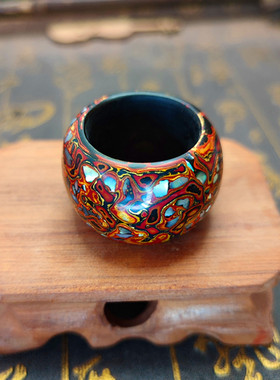 纯天然扳指漆器纯手工中国风男女