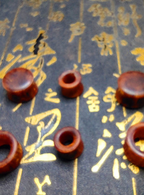 手工纯天然金丝海柳实心耳扩饰品耳廓耳堵耳洞欧美流行朋克扩耳器