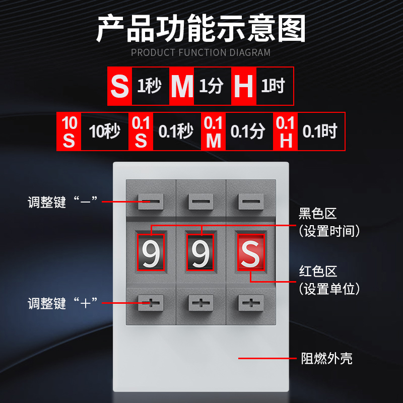 小型拨码时间继电器H3Y-2/4P8脚14脚0.1秒至99小时延时继电器220V - 图0