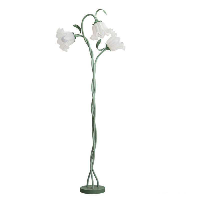 美式复古花朵落地灯客厅沙发旁简约卧室立式床头氛围灯,淘宝优惠券,粉丝福利购,淘宝优惠卷