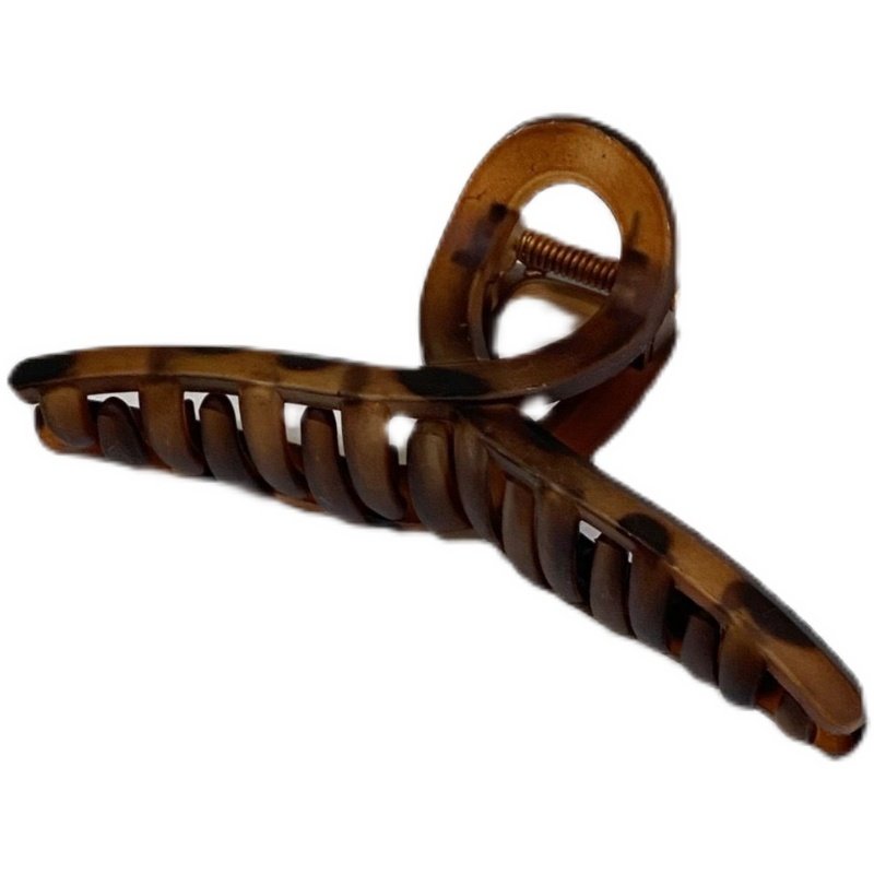 韩国玳瑁色磨砂质感法式复古气质豹纹大号抓夹后脑勺发夹子发饰,淘宝优惠券,粉丝福利购,淘宝优惠卷