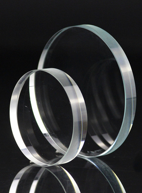 人造水晶圆柱摆件可定做刻字底座