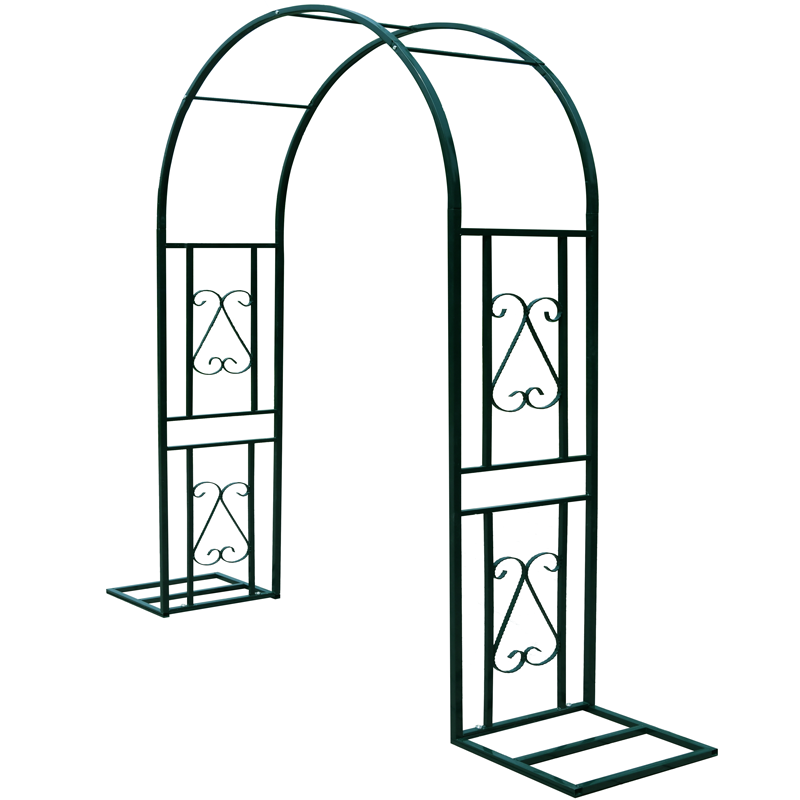 铁艺拱门花架爬藤架葡萄月季架子丝瓜蔷薇花园庭院落地拱形支架-图3