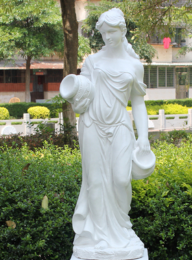 欧式大件落地仕女雕塑摆件