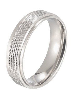 新泱男女通用钛钢时尚简约戒指