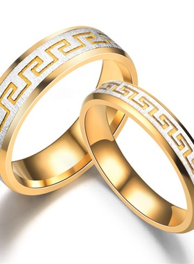 钛钢戒指新泱钛钢简约