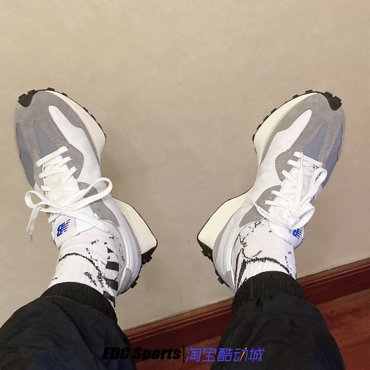 New Balance 327元祖灰NB327男女同款复古休闲运动跑步鞋MS327LAB - 图2