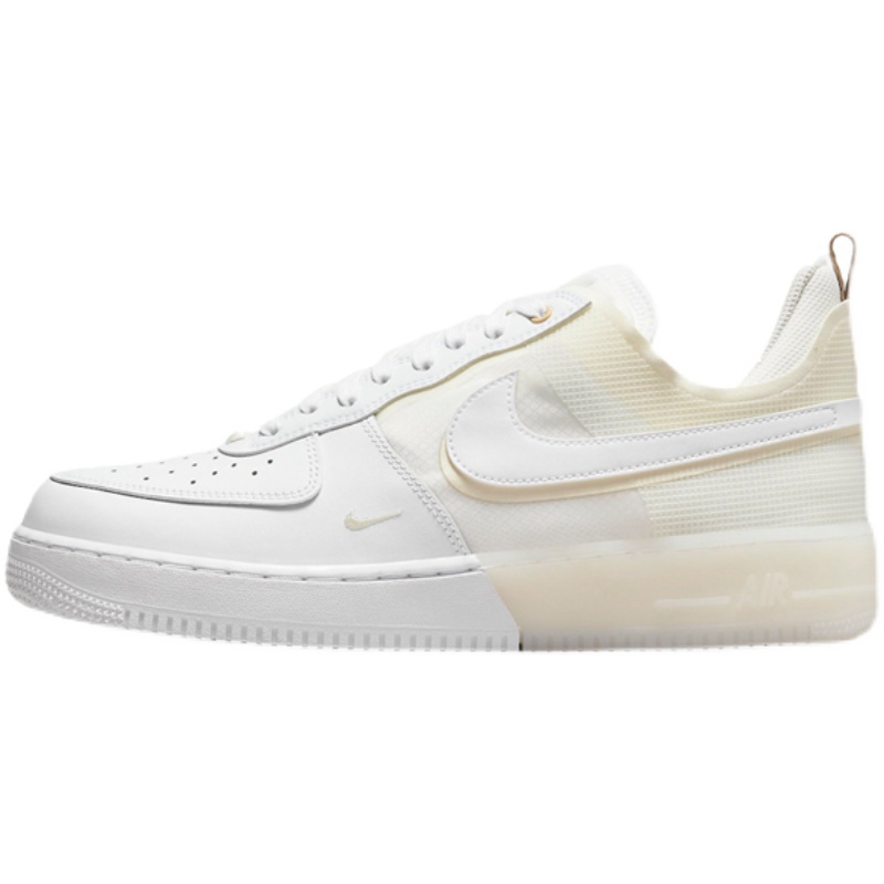 Nike耐克Air Force 1 React奶油黄男女AF1空军一号板鞋DH7615-100 - 图3