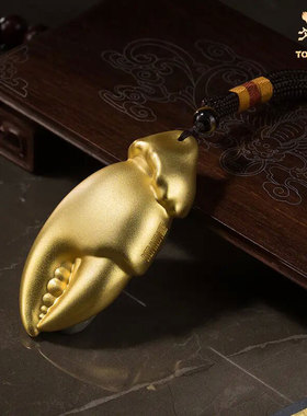 铜师傅手把件真金鎏镀手中有钱