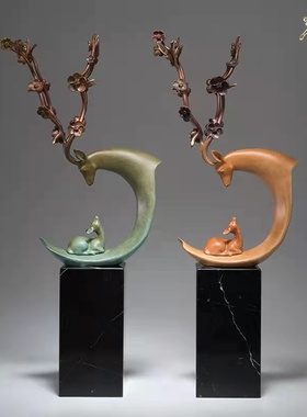 铜师傅一路有你家居饰品客厅摆件