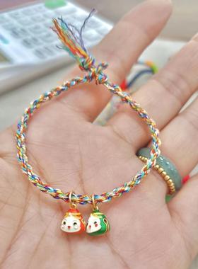 五彩绳手工定制端午节红绳复古