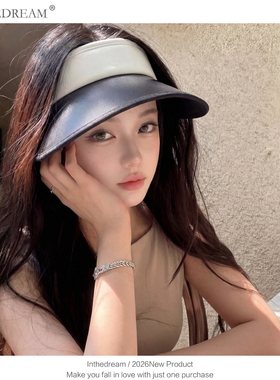 INTHEDREAM防晒空顶帽子女夏季遮阳帽松紧大帽檐户外出游骑行百搭