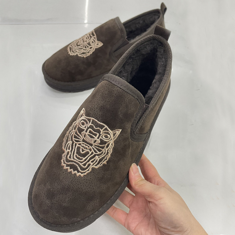 冬季加绒雪地靴男保暖防滑一脚蹬休闲刺绣棉靴韩版时尚加厚男棉鞋,淘宝优惠券,粉丝福利购,淘宝优惠卷