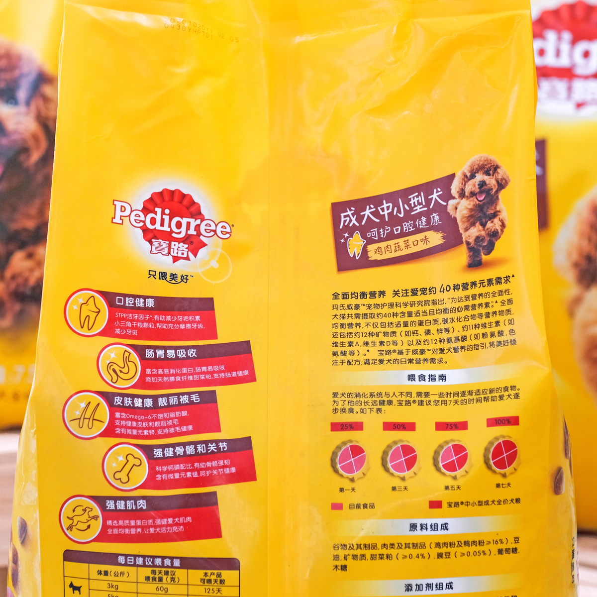 宝路狗粮中小型成犬粮7.5kg牛鸡肉味泰迪宠物通用型食品干粮袋装-图1