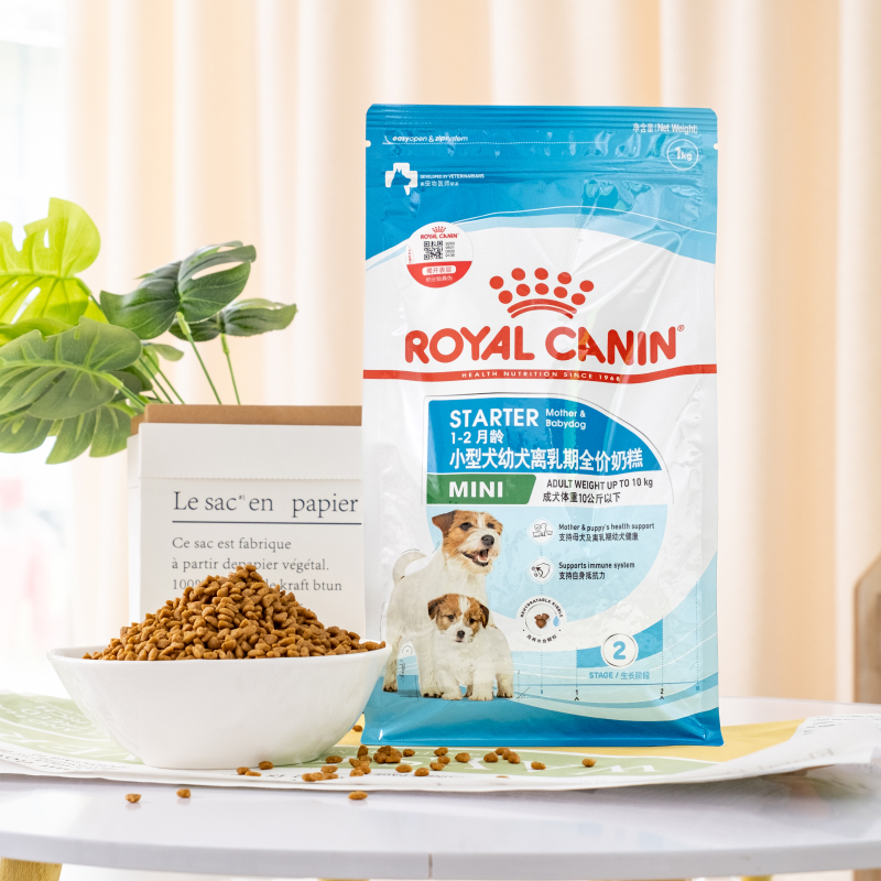 皇家MIS30 小型犬奶糕宠物狗粮泰迪柯基怀孕母犬及幼犬粮1KG - 图0