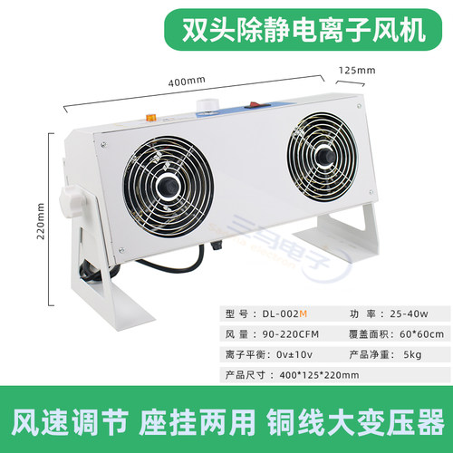 除静电离子风机SL-001台式单头离子风扇静电除尘机工业静电消除器 - 图2