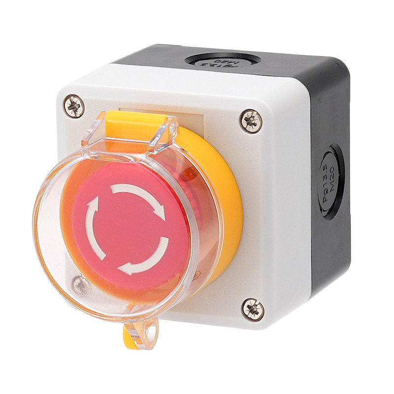 单孔防水按钮盒点动开关孔径22mm急停启动停止电梯电源控制盒加厚,淘宝优惠券,粉丝福利购,淘宝优惠卷