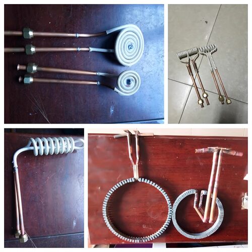 定制高频机加热圈感应圈铜管焊接线圈退火淬火铜线圈高频加热线圈 - 图2