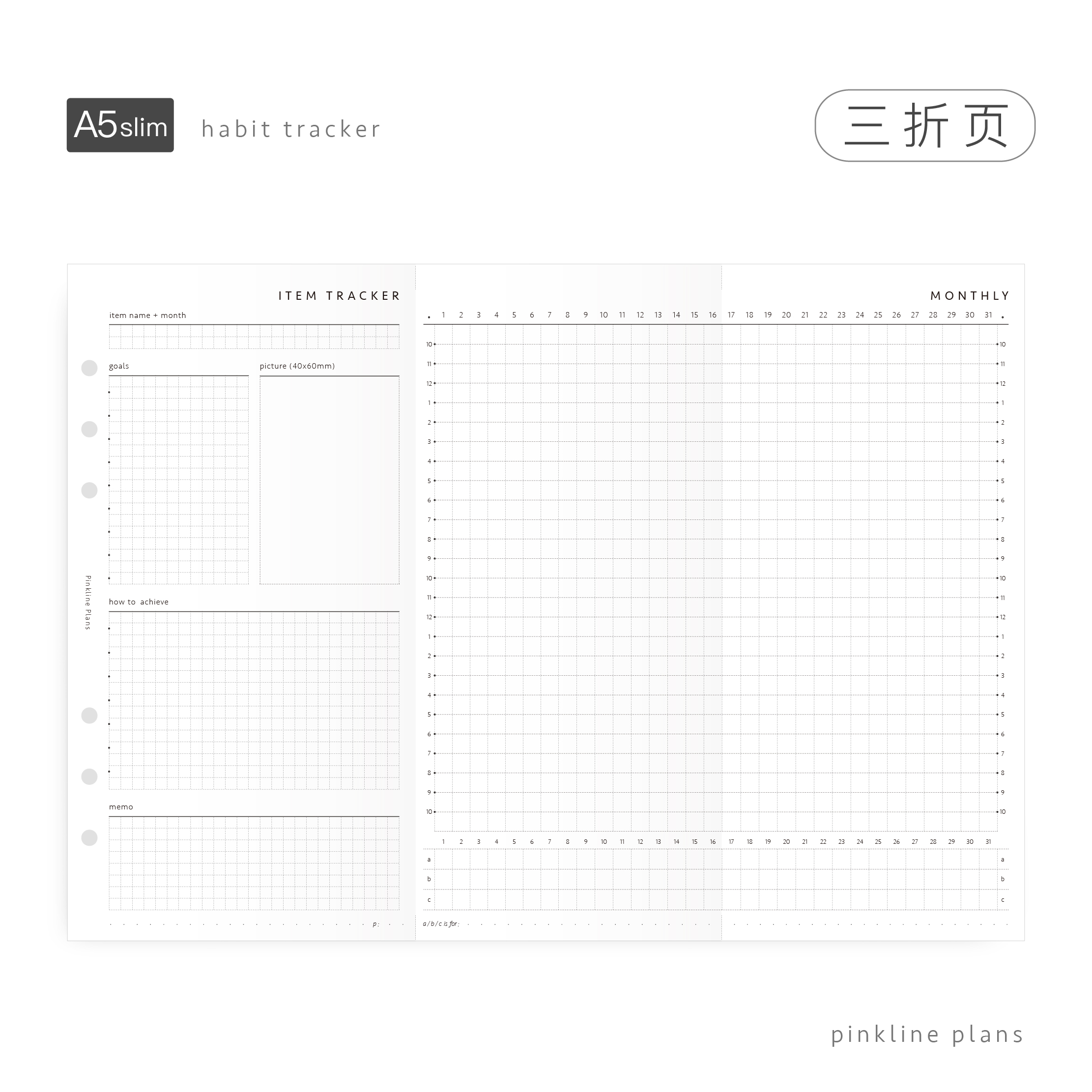 改变自己活页替芯自我管理习惯打卡手账内页5A6A7奇葩A8M5planner-图3