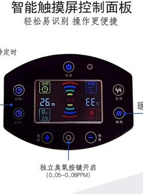 艾美丽德国家用超音波气泡按摩养生SPA水疗臭杀菌消毒沐浴泡泡机