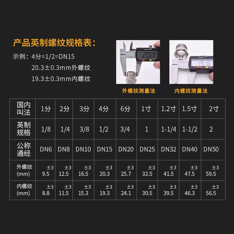 金属鲁尔点胶胶阀转接头M5/M6/M8/M10/M12针筒延长管外螺纹转接头 - 图2