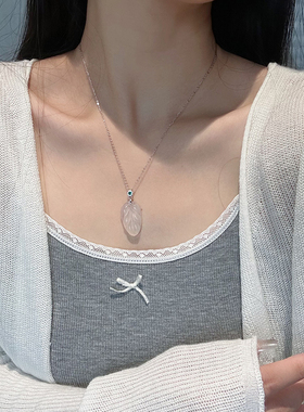 高透马达加斯送礼物S925纯银项链