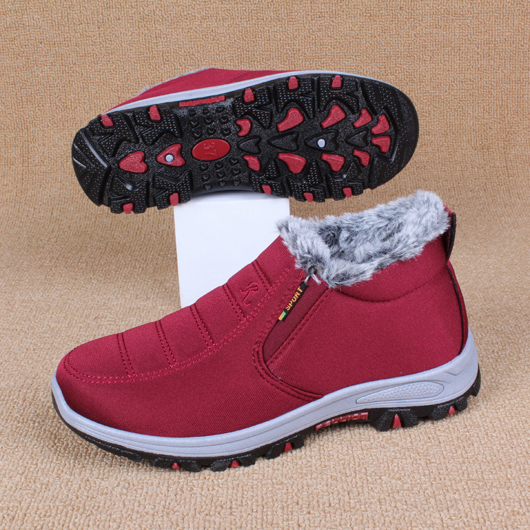 断码清仓特价处理冬季老北京布鞋女士棉鞋加绒加厚大棉防滑妈妈靴,淘宝优惠券,粉丝福利购,淘宝优惠卷